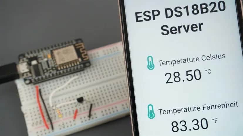 ESP8266 z DS18B20 w Lua: Prosty system monitoringu temperatury